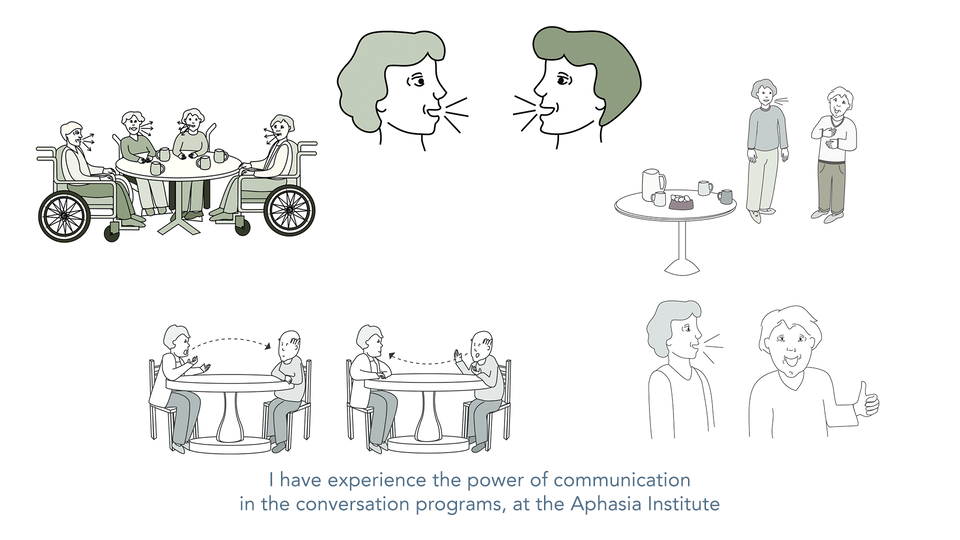 I have experienced the power of communication in the conversation programs at the Aphasia Institute.